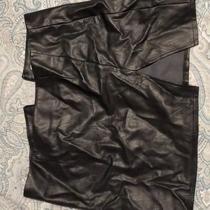 Superdown Faux Leather Skirt